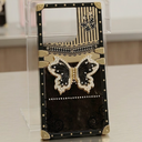 Cute Compatible with iPhone 14 Pro Case, Luxury Bling Butterfly Design with Foldable Stand Kickstand for Women & Girls, Glossy Mirror Shockproof Protective Case 6.1 (Black)