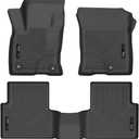 Husky Liners Weatherbeater Floor Mats | Fits 2021-2026 Ford Bronco Sport | Front & 2nd Row, 3-pc Black - 95341