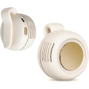 Portable Silent Mini Bladeless Electric fan Clip-On,3-Speed Rotatable Hands-Free Clip-On Fan for Shirt and Waist,Portable Mini Bladeless Fan Clip-On,For Outdoor & Travel & Office & Indoor