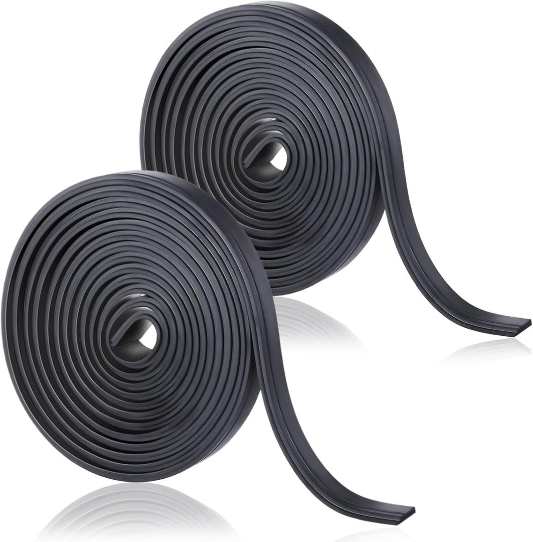 Moxweyeni 75 Inches Flexible Magnetic Strip Insert Shower Door Magnetic Strip Replacement Magnet Shower Door Replacement Parts for Framed Semi Framed Swinging Glass(2 Roll)