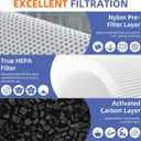 12030 HEPA Replacement Filter for Clorox Medium Room Air Purifier 11030 & 11031,3-in-1 H13 True HEPA with Activated Carbon Filter,2 Pack