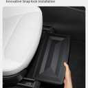 BASENOR 2PCS 2026 Tesla Model Y Juniper Under Seat Storage Box, Hidden Organizer Tray [No-Slip] with Dust Lid, Underseat Storage for 2025 2026 Model Y Juniper