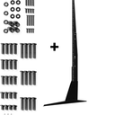 Universal TV Stand, Metal TV Legs for 20-65 inch LCD/LED/OLED/Plasma Flat&Curved Screen TV Height Adjustment
