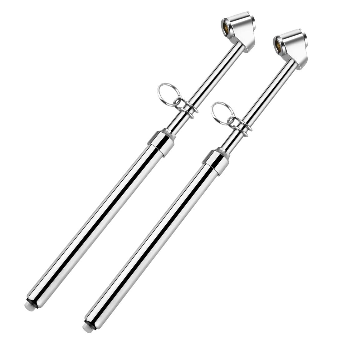 ATsafepro Truck Tire Pressure Gauge,Heavy Duty Pen Tire Gauge Range to 150PSI/10Bar,Dual Head Air Pressure Gauge (Pack of 2)