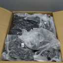 Wardrobe Closet, Quick and Easy Assembly, Black Portable Closet with 2 Hanging Rods 4 Storage Shelves and 8 Side Pockets, Sturdy and Stable Clothes Rack with Cover, for Bedroom and Dormitory