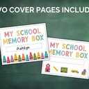 PreSchool Memory Box, Paper and assignment Storage and memory Container