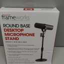 Gator Frameworks Desktop Microphone Stand with Round Weighted Base & Adjustable Height (GFW-MIC-0501)