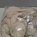 Boho Round Throw Pillow Cover 18 Inch Set of 2 Khaki Natural Decorative Pillow Covers with Pom Poms Hallowmas Cushion Case for Bed Couch Living Room