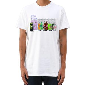 Unfortunate Portrait Men's Club Soda Short Sleeve Tee (Medium, White)