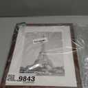 Upsimples 10x12 Picture Frame, Display Pictures 7x9 with Mat or 10 x 12 Without, Wall Hanging Photo Frames, Brown, 1 Pack
