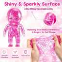 2Pcs Glitter Squishies Dolls, Slow Rising Squeeze Toys, Soft Stress Relief Fidget Toys for Anxiety Relief, Cute Desk Decor, Halloween, Birthday Gifts, Suitable for Ages 18 and Up for Adults