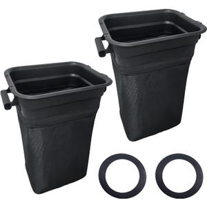 deawater 2pck 532400226 400226 Soft Grass Bag Grass Catcher Container Bag with Free 532127534 Bagger Cover Gasket for Husqvarna Craftsman Ariens Poulan AYP Lawn Mowers