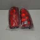 PIT66 Tail Lights Assembly w/Connector Circuit Compatible with 1988-1999 Chevy GMC Silverado Sierra C/K 1500 2500 3500 Red Lens Rear Light Lamps Driver & Passenger Side Luz Trasera