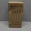 WERTIOO Olive Oil Dispenser Bottle,4Pack 17 OZ Glass Oil Dispenser for Kitchen with 4 Pourer,2 Stainless Steel Funnel & 1 Pen and 8 Label for Kitchen (500ml) (Clear)