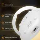 Egg Light for Nursery,2600mAh Battery with 150-Hour Runtime,3000K Warm Light&RGB 16 Colors,Stepless Dimming,Reading,Kids' Bedroom&Party Ambiance Decor,Travel&Gifts (White)