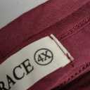 LARACE Plus Size Tops for Women 3/4 Sleeve Shirts Tunic Tops Loose Fit Basic Lady Clothes (4x-Large, Burgundy)