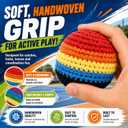 6 Packs Footbag, 2026 Upgraded Assorted Foot Bag Crochet Footbag for Adults, Juggling Balls for Beginners, Multicolored Geometric Pattern
