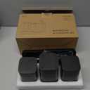 ZCCZ Matte Black Bathroom Accessory Sets, 4 Pieces Bathroom Accessories Complete Set Vanity Countertop Accessory Set, Includes Lotion Dispenser Soap Pump, Tumbler, Toothbrush Holder and Tray