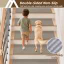 COSY HOMEER Non-Slip Stair Treads Washable Plus Size 30"x11",15Pc,Beige