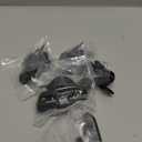 QCAA Steel Window Sash Lock, CTC 2", Matte Black, 4 Pack, Made in Taiwan