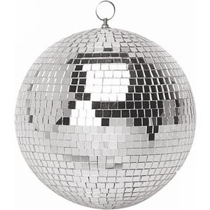 8 Inch Mirror Disco Ball Hanging Disco Ball for Party Stage Wedding Holiday Decoration, Silver