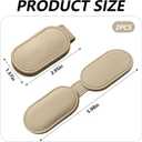 3 x Multifunctional Magnetic Clip, Soft Small Leather Clip as Money Clip, Strap Clip and Memo Clip (Beige)