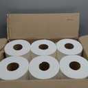 AmazonCommercial 2-Ply White Jumbo Roll Toilet Paper, 9 in, Septic Safe, Compatible with Universal Dispensers, FSC Certified, 1000 Feet Per Roll (Pack of 12)