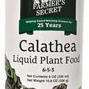 Farmer's Secret Calathea Liquid Plant Food Fertilizer (8oz) - Super Concentrated - 6:5:3 Ratio - Promotes Growth and New Shoots