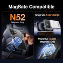 SMARTDEVIL for iPhone 16 Case with 2 Screen Protectors, [Compatible with Magsafe][Anti-Yellowing][Military-Grade Protection] Shockproof Slim Magnetic Phone Case with Black Border Design