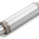 A-KARCK 2.5" Inlet Exhaust Resonator, 2.5" Inlet 2.5" Outlet 20" Overall Length Muffler Resonator Stainless Steel