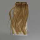 S-noilite Short Hair Clip in Extensions Human Hair 2PCS 2 Clips Balayage Clip in Hairpieces For Women with Thinning Hair Add Volume 24g 8Inch-Golden Brown/Bleach Blonde