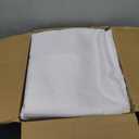 10-Pack White Tablecloths for Rectangle Tables, 60 x 120 Inches, Stain-Resistant Polyester Fabric for 6 Foot Tables - Washable Table Covers for Weddings, Banquets, Birthday, Parties, Events