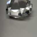 Untrammelife Modern Crystal Pendant Light Polished Nickel Small Pendant Light Fixtures 8W LED Hanging Chandelier for Bathroom Bedroom Kitchen 3 Color Temperature Adjustable 3000K-4000K-5000K