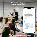 Language Translation Earbuds, 3-in-1 Translator Earbuds & 144 Languages & Accents, Translator Device Translation Earbuds Real Time fit iOS & Android for Travel Business &Learning,M74-Milk White