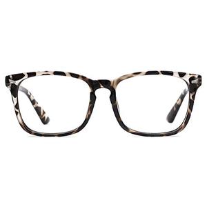 TIJN Blue Light Blocking Glasses for Women Men Clear Frame Square Nerd Eyeglasses Anti Blue Ray Computer Screen Glasses