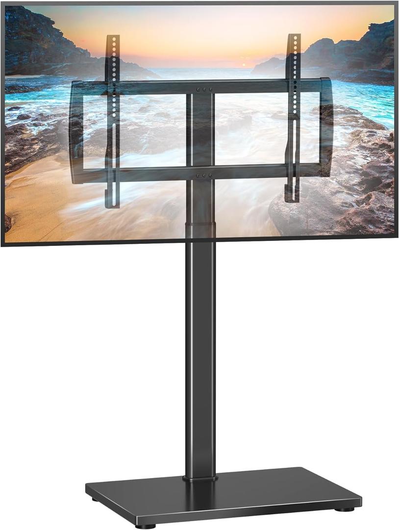 XINLEI Universal Pedestal TV Stand with Bracket for 32"-75" TVs Floor TV Stand w/Cable Management Holds 132lbs Max VESA 600x400mm TS004H