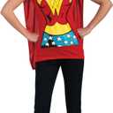 Rubies Women's DC Comics Wonder Woman T-Shirt with Cape and Headband (X-Large)