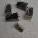 CODIN Set of 4 Wood Furniture Legs - Square Sofa Legs, Couch Leg - Brown Mid-Century Modern Replacement Legs for Armchair Recliner Coffee Table Dresser (4, 5")