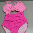 Eomenie Women's One Piece Swimsuits Tummy Control Cutout High Waisted Bathing Suit Wrap Tie Back 1 Piece Swimsuit Large