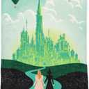 Franco Collectibles Wicked Elphaba and Glinda Bedding Super Soft Cozy Throw, 46 in x 60 in, (Officially Licensed Product)