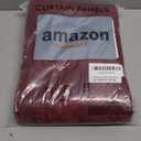 Kotile Maroon Lace Curtains 80 Inches Long 2 Panels Set Rusitc Floral Patterned Cottagecore Burgundy Curtains for Living Room, Rod Pocket Privacy Light Filtering Sheer Window Curtains, 52 x 80 Inch