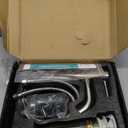 Mueller Premium Single-Hole Bathroom Sink Faucet, Single-Handle, Drain Assembly, Deck Plate for 1-Hole and 3-Holes Installation, Stainless Steel Nickel Finish, Supply Lines Preassembled, Brushed Nickel