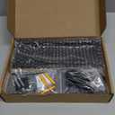 Lwenki Key Holder for Wall, Decorative Key and Mail Holder with Shelf Has Large Hooks for Bags, Coats, Umbrella  Paulownia Wood Key Hanger with Mounting Hardware (9.8W x 6.7H x 4.2D) (Black)