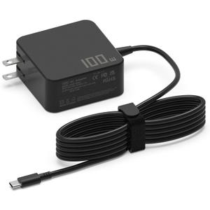 100W-USB-C-Charger, USB-C-Laptop-Charger Fast Charger Compatible with Asus ROG Ally, HP, Lenovo ThinkPad, Acer, Laptops and All USB - C Port Devices, Charge Type-C 96W 90W 65W 45W 30W Device