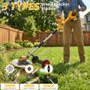 12" Cordless Weed Wacker, 21V Brushless 3-in-1 Grass Trimmer Edger