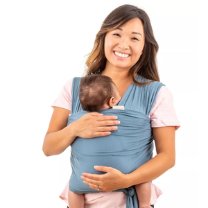 WeeSprout Baby Wraps Carrier - Perfect Child Sling for Newborn and Infant, Enhances Bonding, Soft and Breathable, Ideal for Babywearing (Blue Dusk)