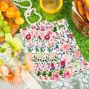 120Pcs Watercolor Rose Floral Disposable Paper Napkins - Guest Hand Towels for Wedding, Bridal Shower, Bathroom & Spring Parties (4.5x8 Inch)
