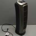 Lasko Oscillating Digital Ceramic Tower Heater for Home with Adjustable Thermostat, Timer and Remote Control, 23 Inches, 1500W, Silver, 755320