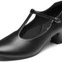 YESSA T-Strap Character Shoes for Women Dance Shoes 1920s Shoes for Ballroom Latin Salsa Folklorico Flamenco Tango Swing 2"/2.5