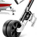 Upgraded 2000 lbs Boat Trailer Jack with 8" Dual Wheels- Heavy Duty Boat Trailer Tongue Jack with Improved Ergonomic Handle, Swivel Boat Trailer Jack for 2.4"-5.5" Trailer Tongues, 12" Lift